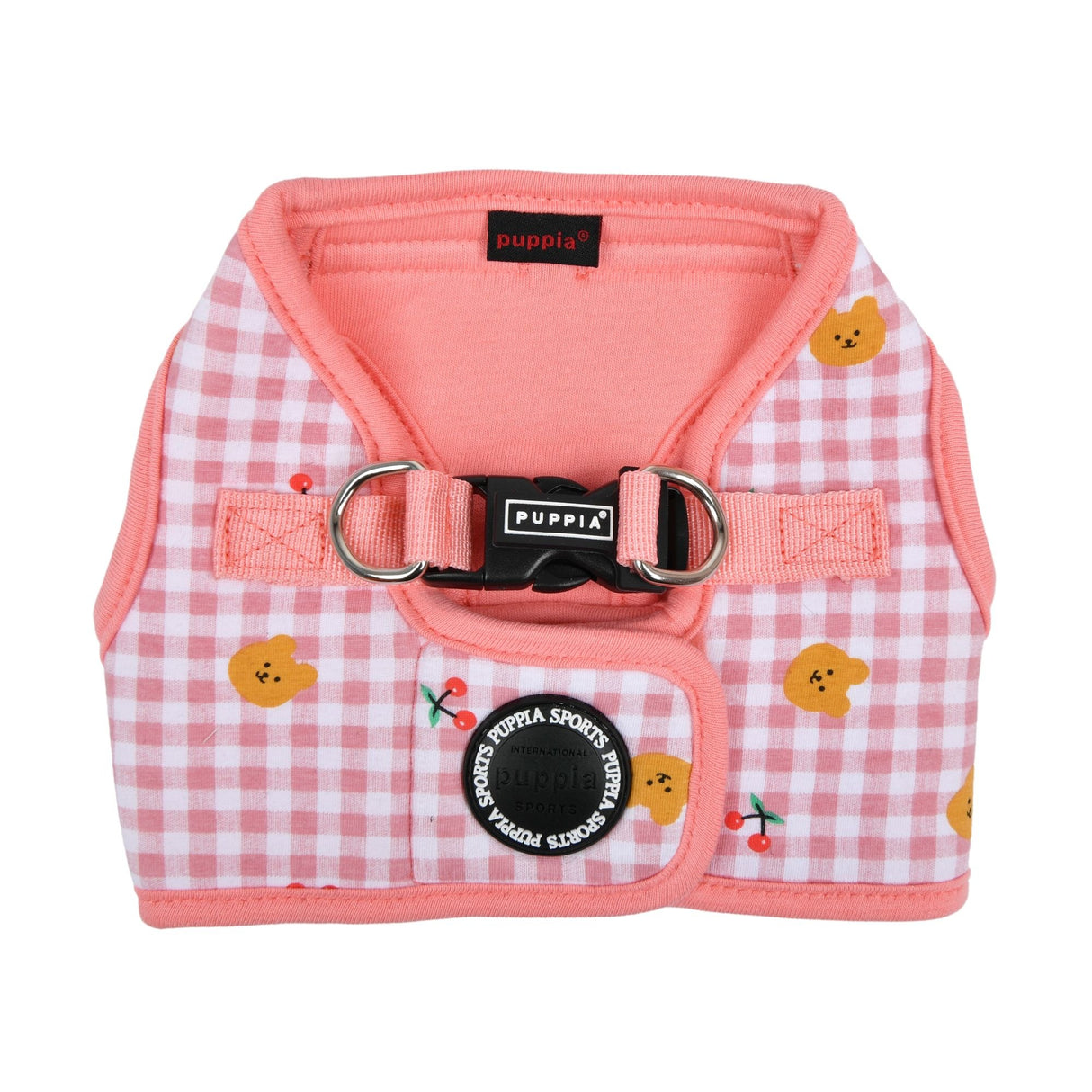Puppia Baba Vest Harness model B Indian Pink - Premium hondentuig > honden harnas from Puppia - Just €20! Shop now at Frenkiezdogshop