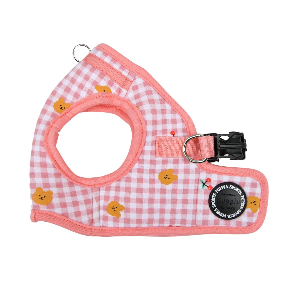 Puppia Baba Vest Harness model B Indian Pink - Premium hondentuig > honden harnas from Puppia - Just €20! Shop now at Frenkiezdogshop
