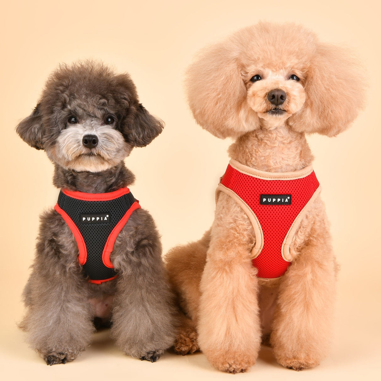Puppia Soft Vest Harness II model B Grey hondentuig > honden harnas > model B Small