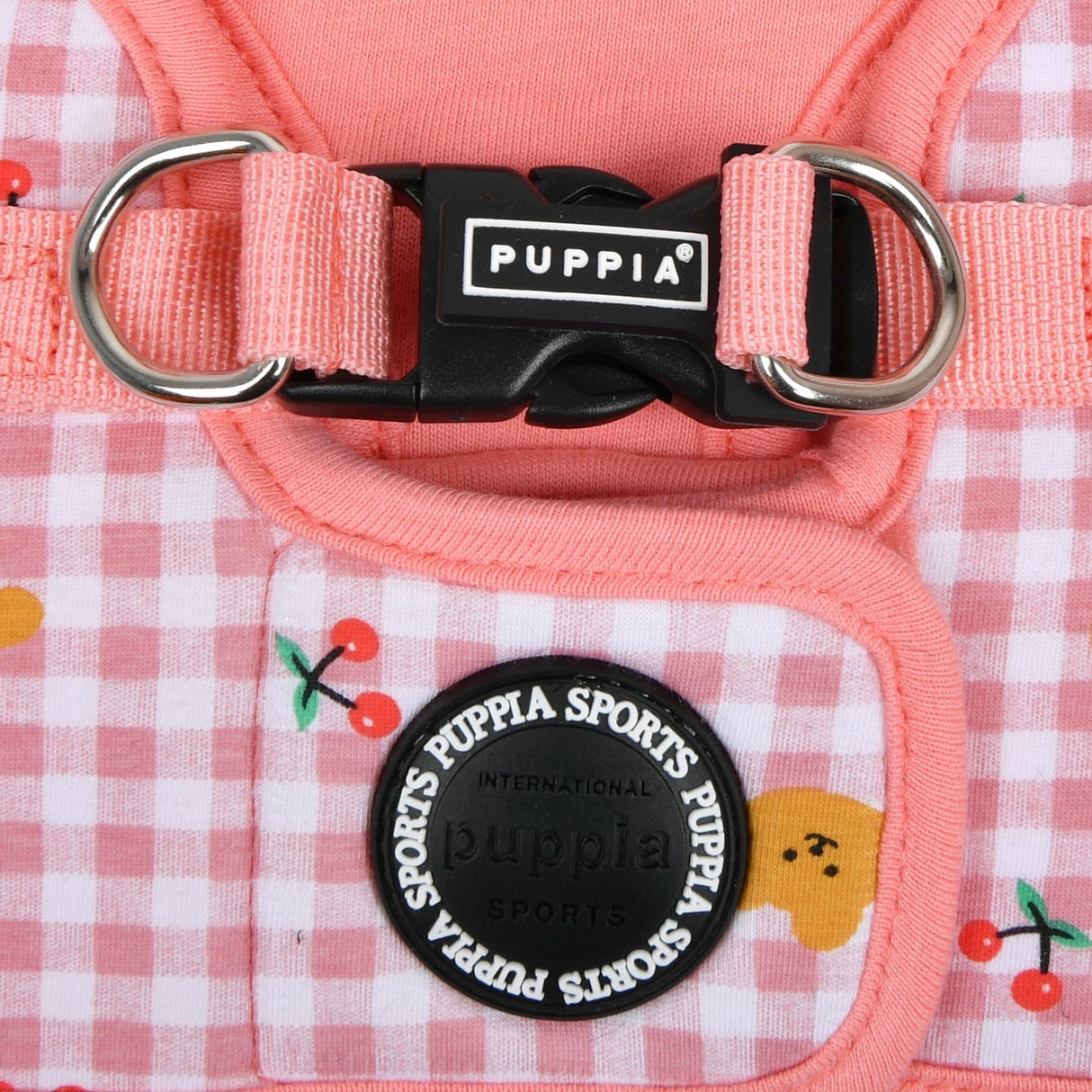 Puppia Baba Vest Harness model B Indian Pink - Premium hondentuig > honden harnas from Puppia - Just €20! Shop now at Frenkiezdogshop