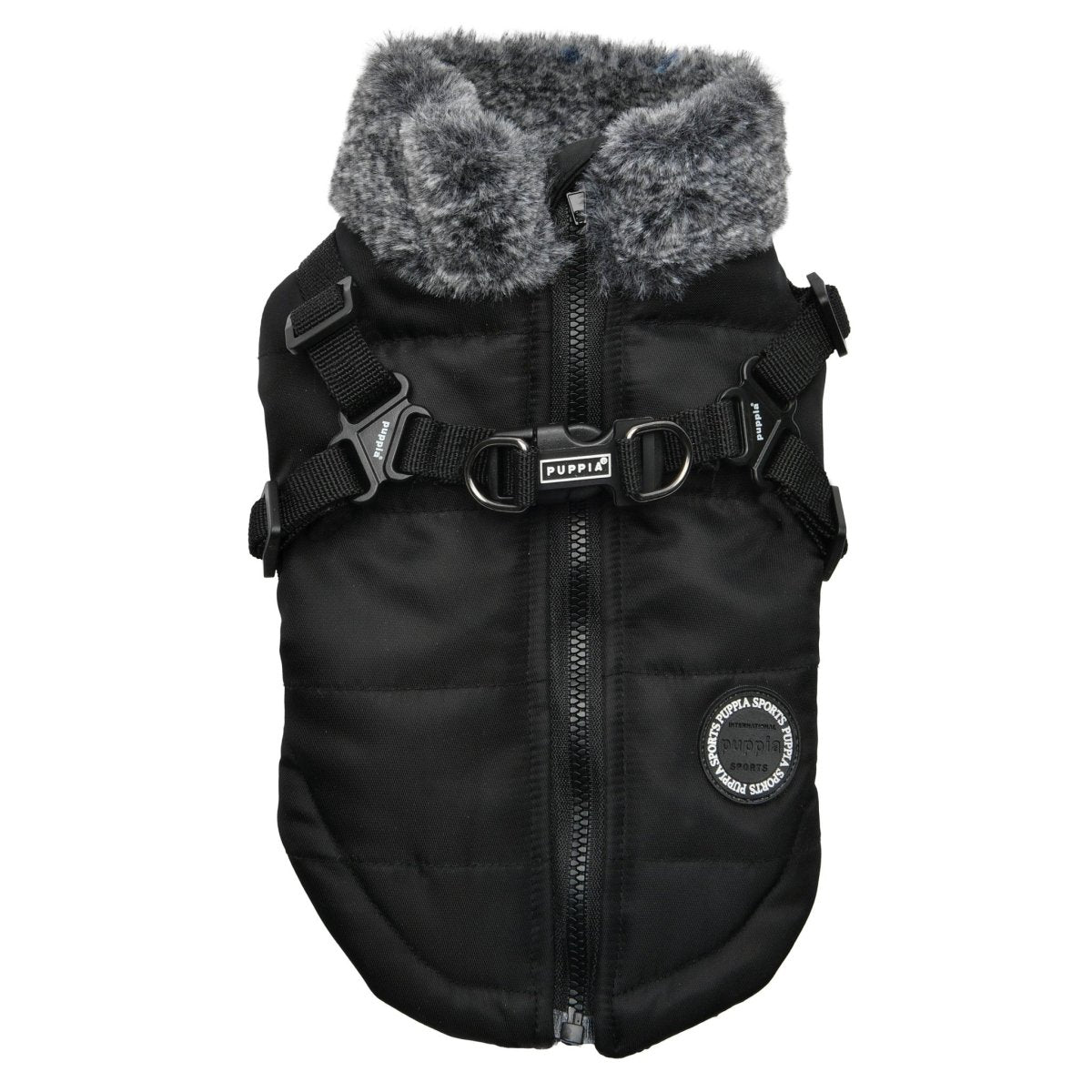 Puppia Donavan Jacket Harness Black Hondenkleding > hondenjas Small
