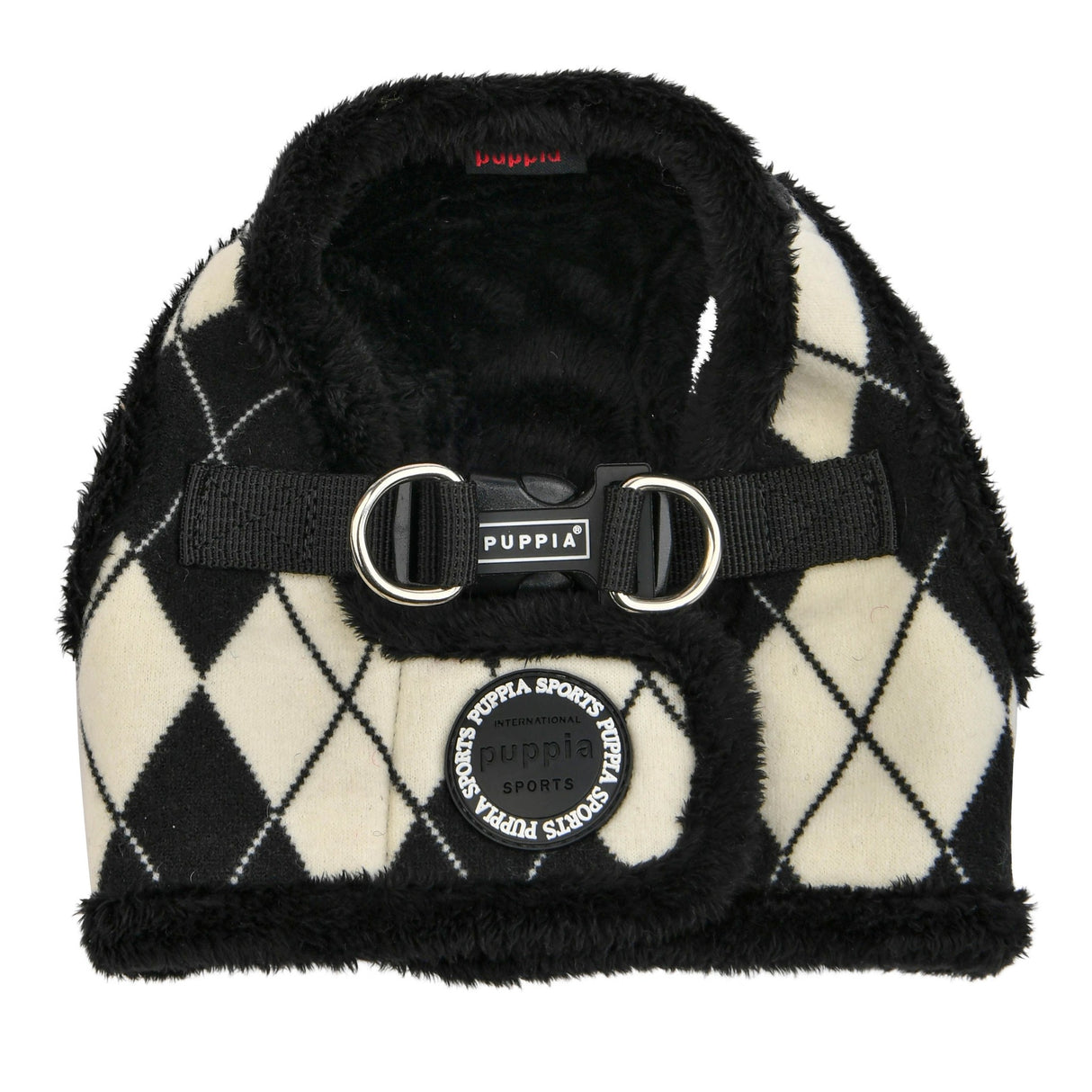 Puppia Vest Harness B Jaden Black hondentuig > honden harnas > model B Small