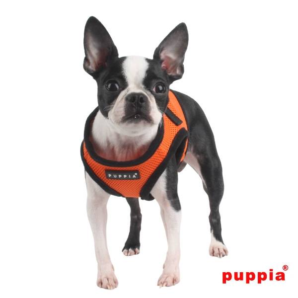 Puppia Soft Vest Harness model B orange hondentuig > honden harnas > model B X - Small