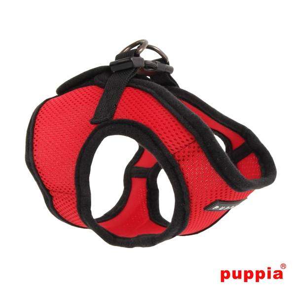 Puppia Soft Vest Harness model B red hondentuig > honden harnas > model B X - Small