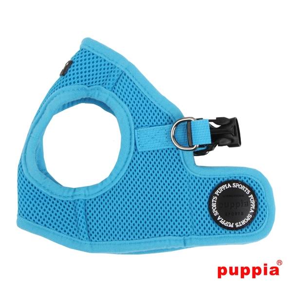 Puppia Soft Vest Harness model B skyblue hondentuig > honden harnas > model B X - Small