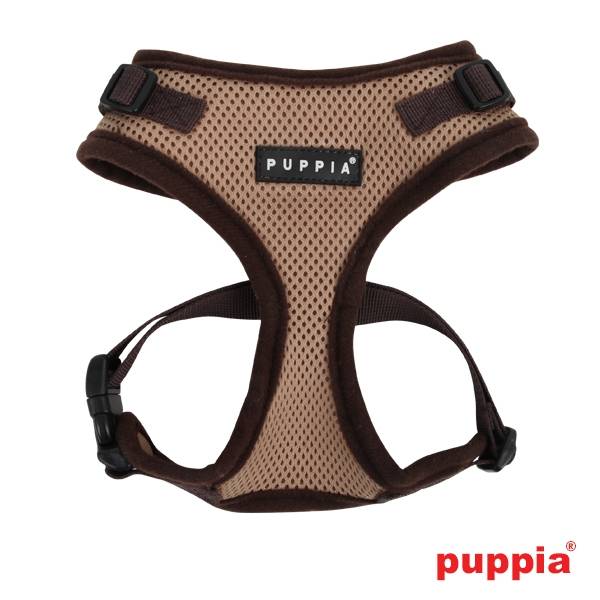 Puppia Soft Harness Ritefit Beige (Verstelbaar) hondentuig > honden harnas > model A Small