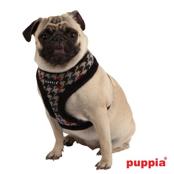 Puppia Tessel Harness model A Black hondentuig > honden harnas > model A Small