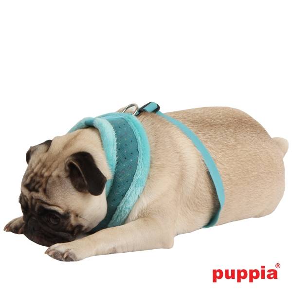 Puppia Yuppie Harness model A aqua - Premium hondentuig > honden harnas from Puppia - Just €19.99! Shop now at Frenkiezdogshop