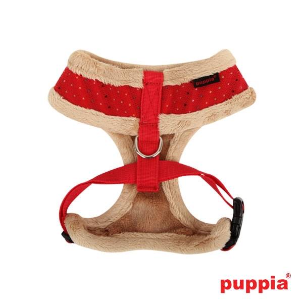 Puppia Yuppie Harness model A red hondentuig > honden harnas > model A Small