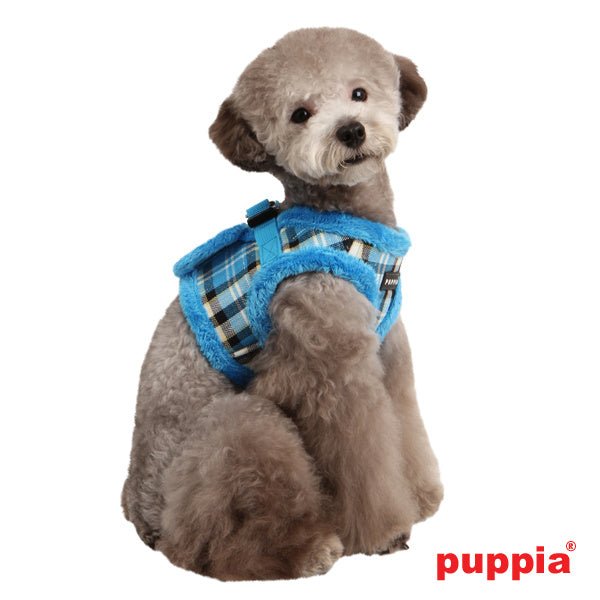 Puppia Uptown II Vest Harness Model B SkyBlue hondentuig > honden harnas > model B Small