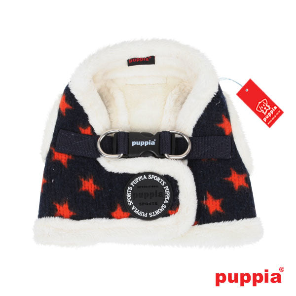 Puppia Stellar Vest Harness model B navy - Premium hondentuig > honden harnas from Puppia - Just €20! Shop now at Frenkiezdogshop