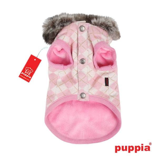 Puppia Argyle Mode hondenjasje roze - Premium Hondenkleding > hondenjas from Puppia - Just €25! Shop now at Frenkiezdogshop