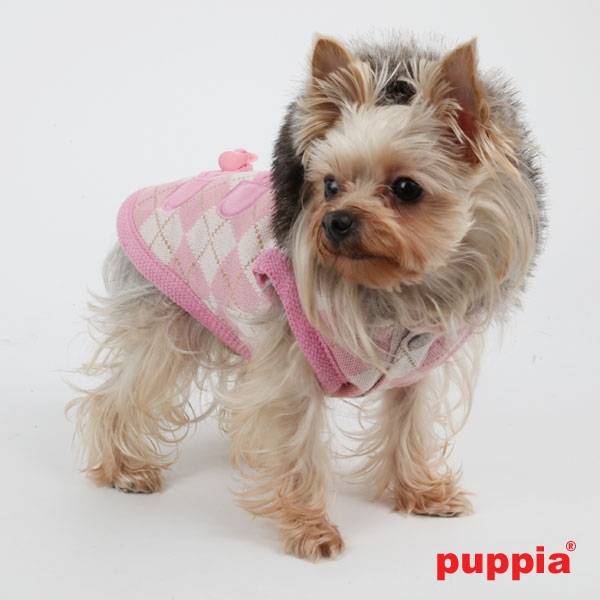 Puppia Argyle Mode hondenjasje roze - Premium Hondenkleding > hondenjas from Puppia - Just €25! Shop now at Frenkiezdogshop