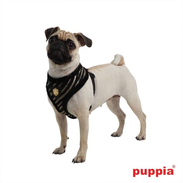 Puppia Polar Harnass model A black - Premium hondentuig > honden harnas from Puppia - Just €20! Shop now at Frenkiezdogshop