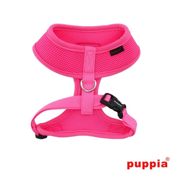 Puppia Neon Soft Harness model A Pink hondentuig > honden harnas > model A X - Small