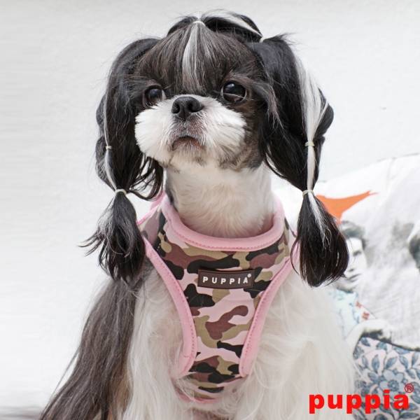 Puppia Legend Harness model B Pink Camo ( LARGE ) hondentuig > honden harnas > model B Small