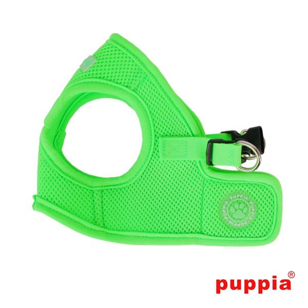 Puppia Soft Vest Harness model B Neon green hondentuig > honden harnas > model B X - Small