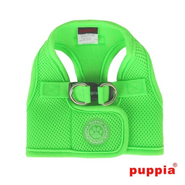 Puppia Soft Vest Harness model B Neon green hondentuig > honden harnas > model B X - Small