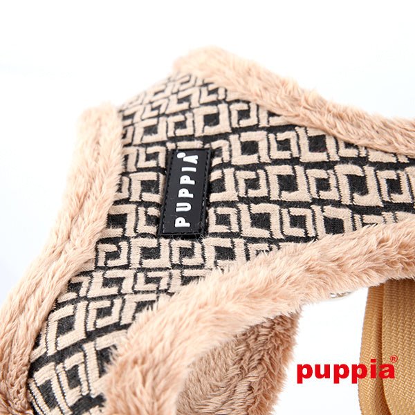 Puppia Damier Harness model A beige hondentuig > honden harnas > model A Small