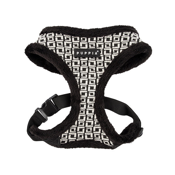 Puppia Damier Harness model A black - Premium hondentuig > honden harnas from Puppia - Just €19.99! Shop now at Frenkiezdogshop