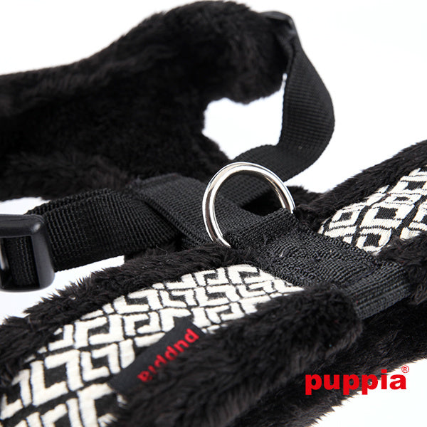 Puppia Damier Harness model A black - Premium hondentuig > honden harnas from Puppia - Just €19.99! Shop now at Frenkiezdogshop