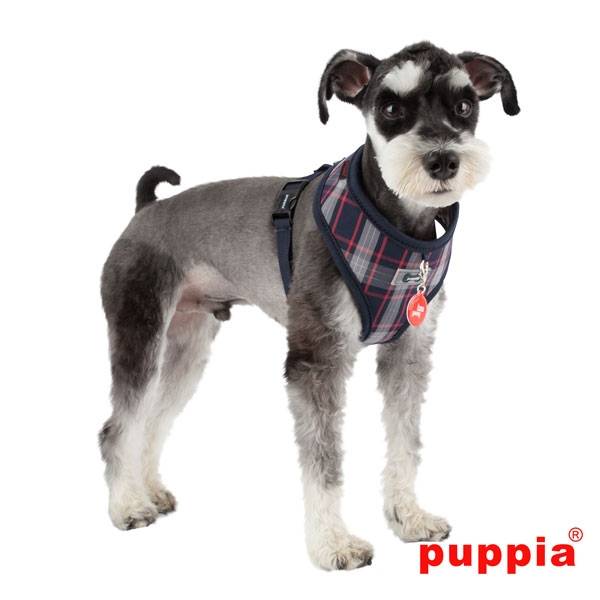 Puppia Vogue Harness model A navy ( X-LARGE ) - Premium hondentuig > honden harnas from Puppia - Just €10! Shop now at Frenkiezdogshop