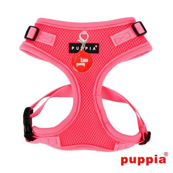 Puppia Neon Soft Harness Ritefit II Pink hondentuig > honden harnas > model A Small