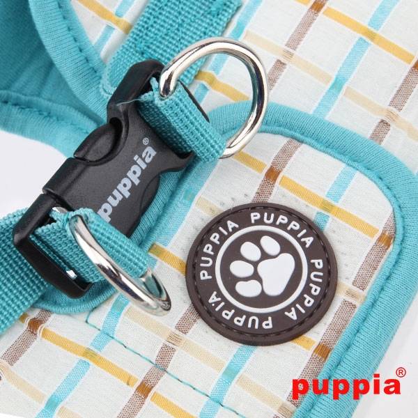 Puppia Tot Harness model B Aqua ( Alleen Small ) - Premium hondentuig > honden harnas from Puppia - Just €20! Shop now at Frenkiezdogshop