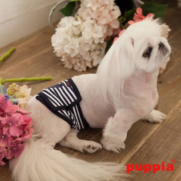 Puppia Manner Band Beach Party Navy ( Large) Plasband > Manner band Large