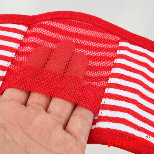 Puppia Beach party manner plasband Red - Premium Plasband > Manner band from Puppia - Just €10! Shop now at Frenkiezdogshop