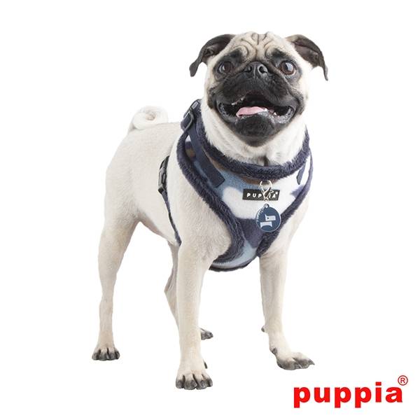 Puppia Corporal Harness model A Ritefit Blue - Premium hondentuig > honden harnas from Puppia - Just €20! Shop now at Frenkiezdogshop