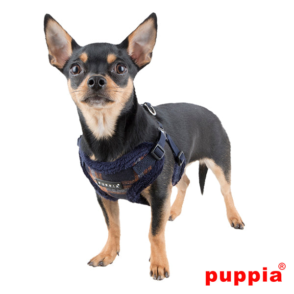 Puppia Kemp Harness model C Navy - Premium hondentuig > honden harnas from Puppia - Just €20! Shop now at Frenkiezdogshop