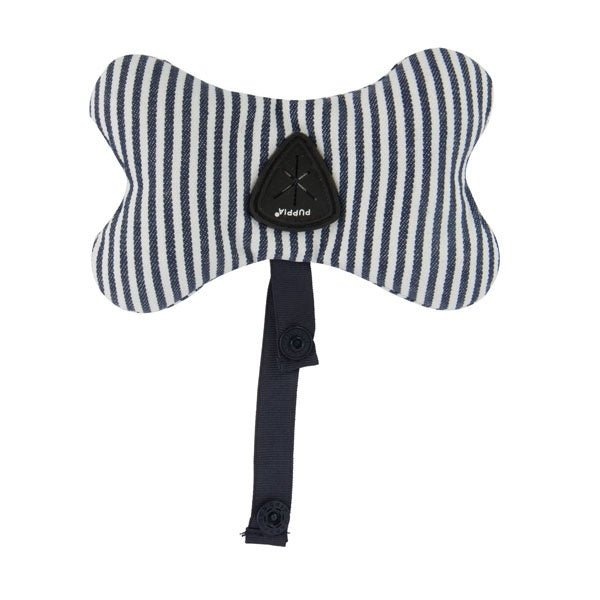 Puppia Bobby Waste Bag Dispenser Striped Navy Poepzakjeshouder > Poepzakhouder Standaard/One Size