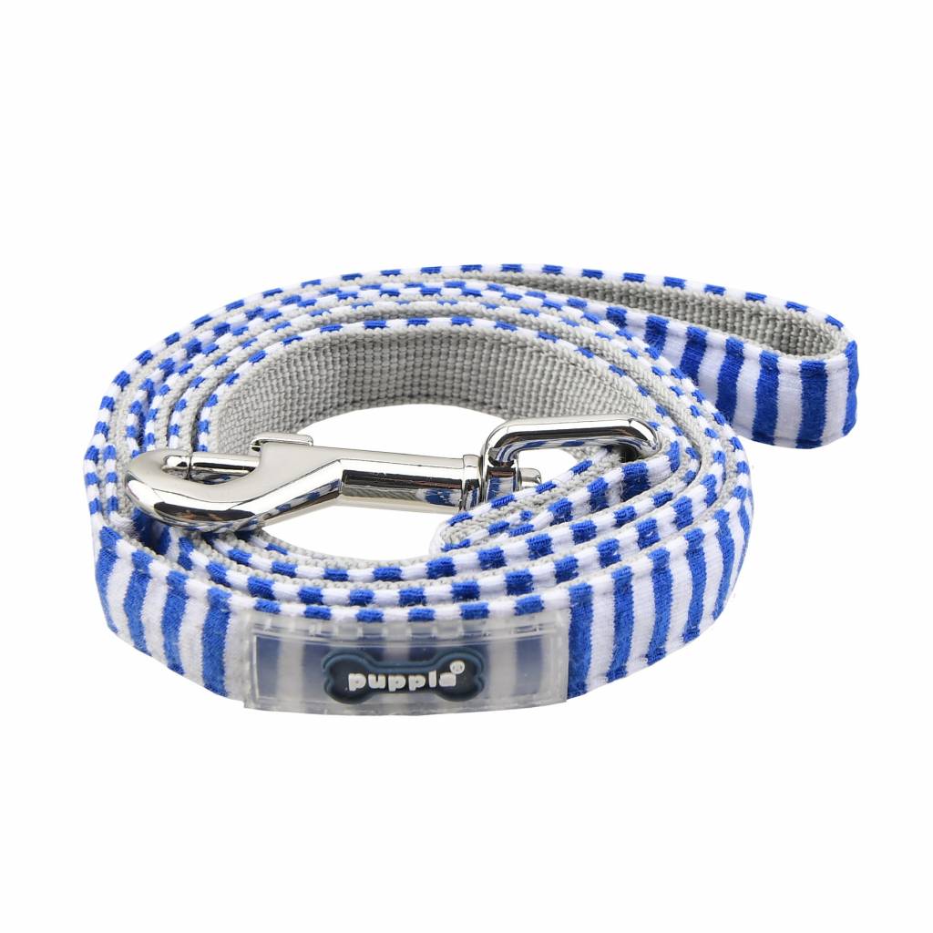 Puppia Naunet Lijn Royal Blue hondenriem > hondenlijn Medium