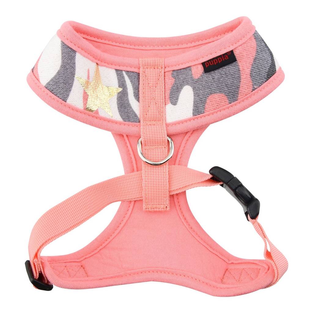 Puppia Ensign Harness Model A Pink Camo ( S & XL) - Premium hondentuig > honden harnas from Puppia - Just €20! Shop now at Frenkiezdogshop