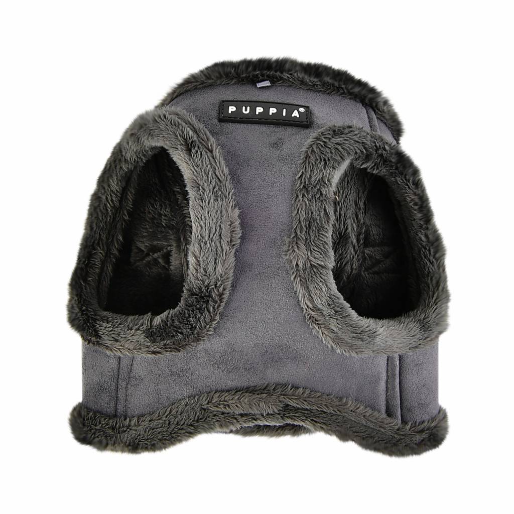Puppia Terry Vest Harness model B grey hondentuig > honden harnas > model B Small