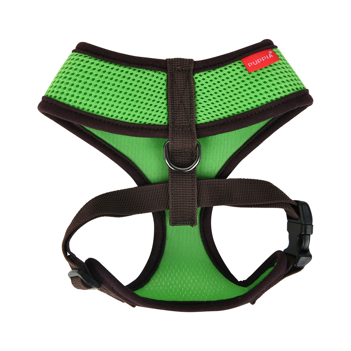 Puppia Soft Harness II model A Green hondentuig > honden harnas > model A Small