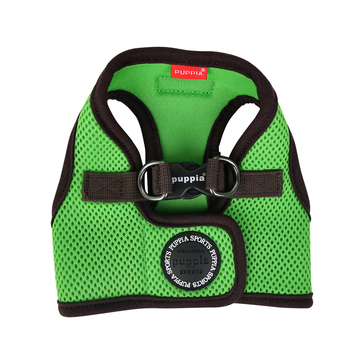 Puppia Soft Vest Harness II model B Green hondentuig > honden harnas > model B Small