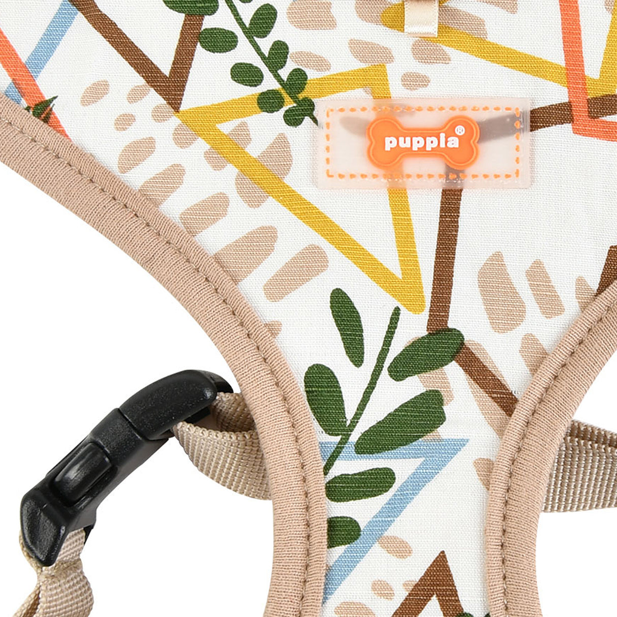 Puppia Botanical Harness Model A Beige - Premium hondentuig > honden harnas from Puppia - Just €20! Shop now at Frenkiezdogshop