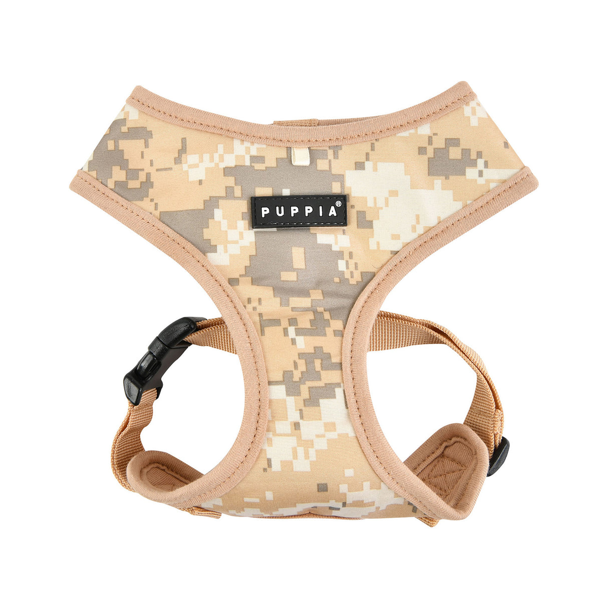 Puppia Sentinel Harness Model A Beige Camo ( L & XL ) - Premium hondentuig > honden harnas from Puppia - Just €20! Shop now at Frenkiezdogshop