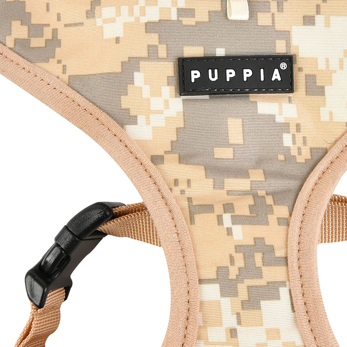 Puppia Sentinel Harness Model A Beige Camo ( L & XL ) - Premium hondentuig > honden harnas from Puppia - Just €20! Shop now at Frenkiezdogshop