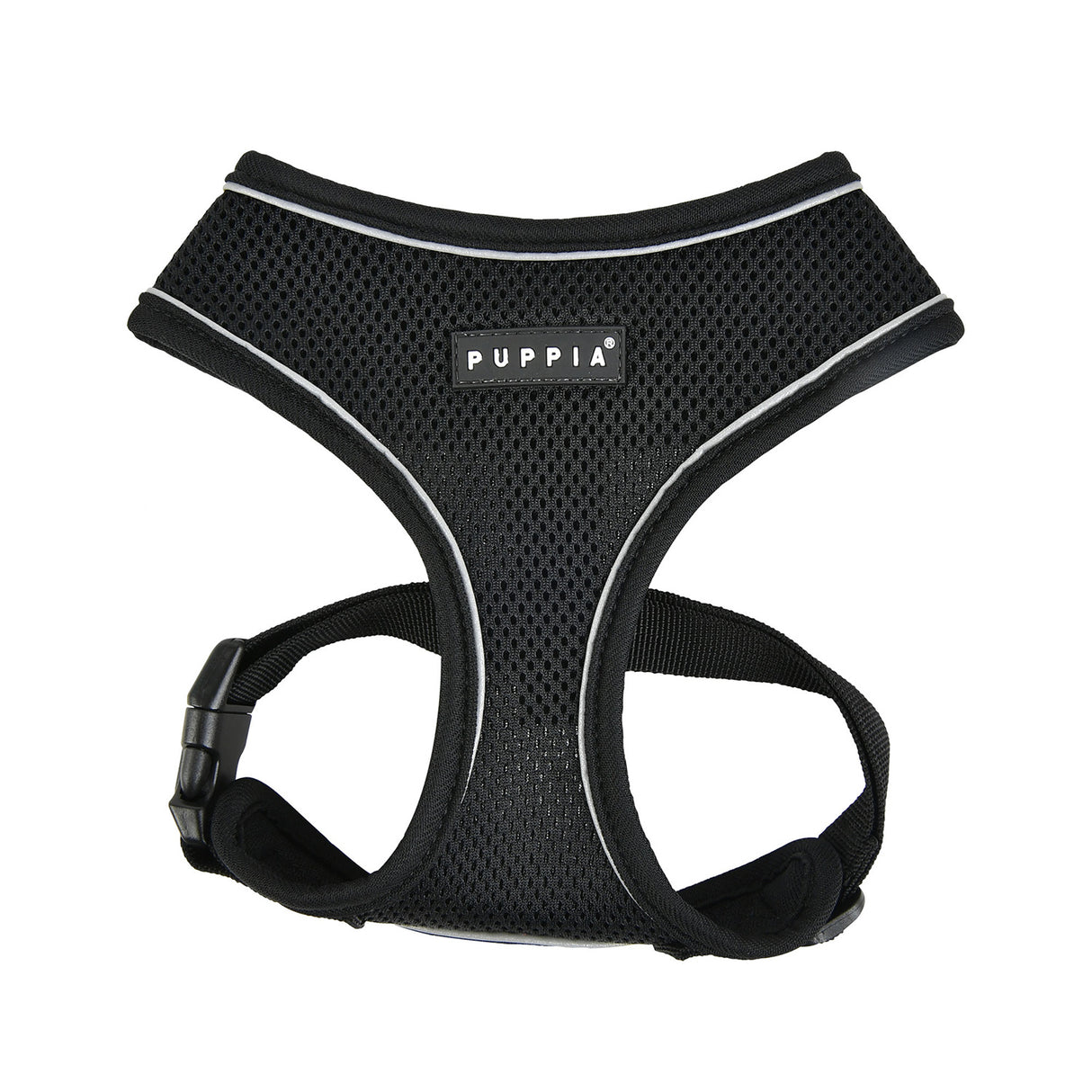 Puppia Soft Harness PRO model A black hondentuig > honden harnas > model A Small