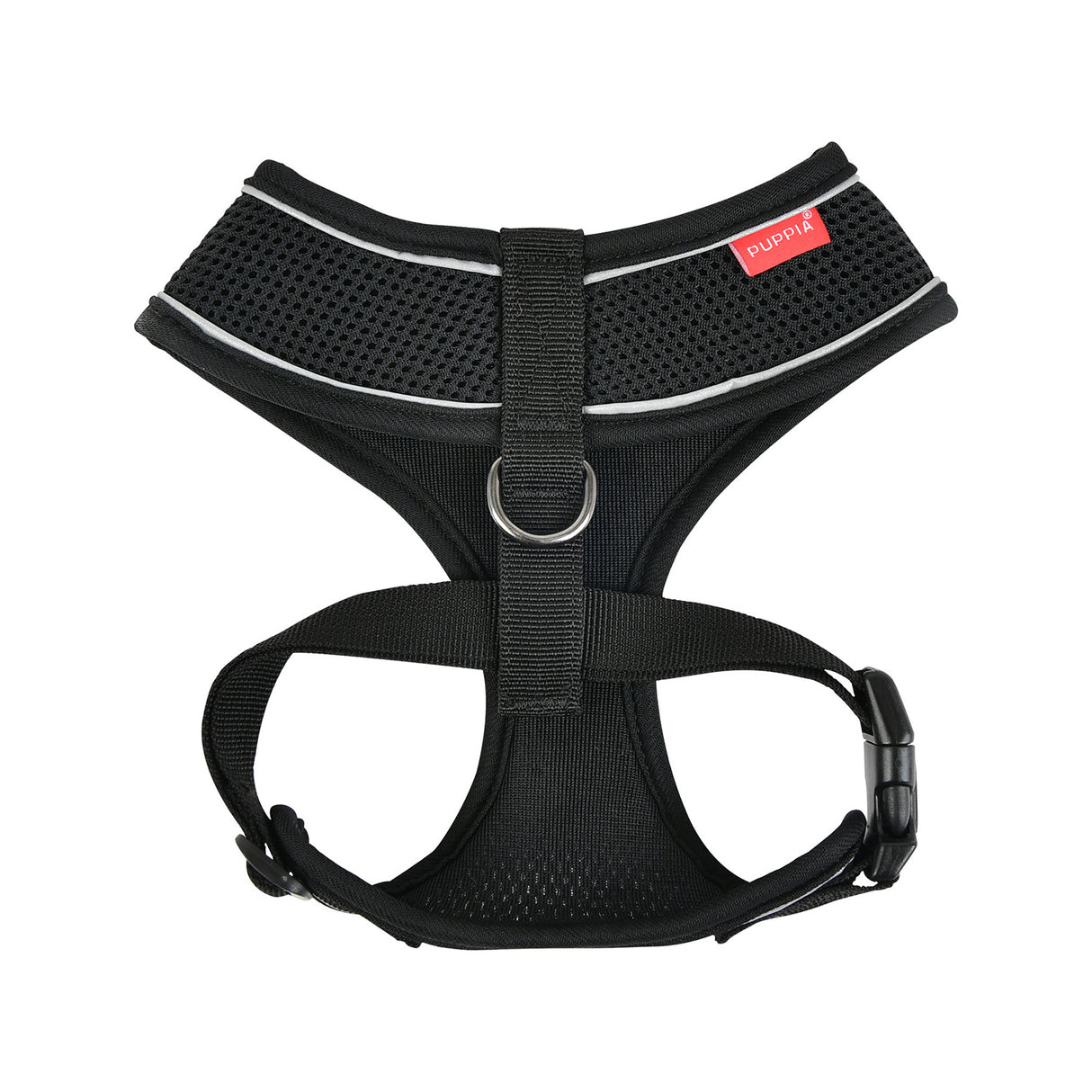 Puppia Soft Harness PRO model A black hondentuig > honden harnas > model A Small