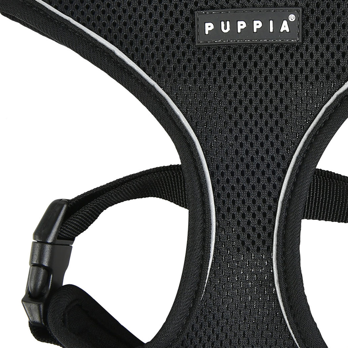 Puppia Soft Harness PRO model A black hondentuig > honden harnas > model A Small