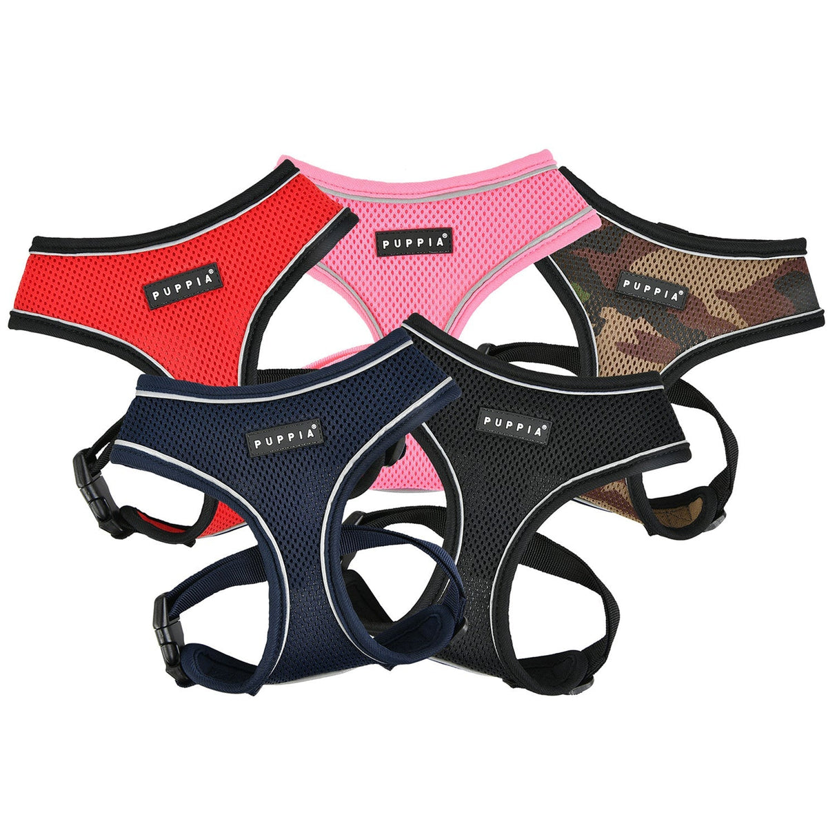 Puppia Soft Harness PRO model A Camo hondentuig > honden harnas > model A Small