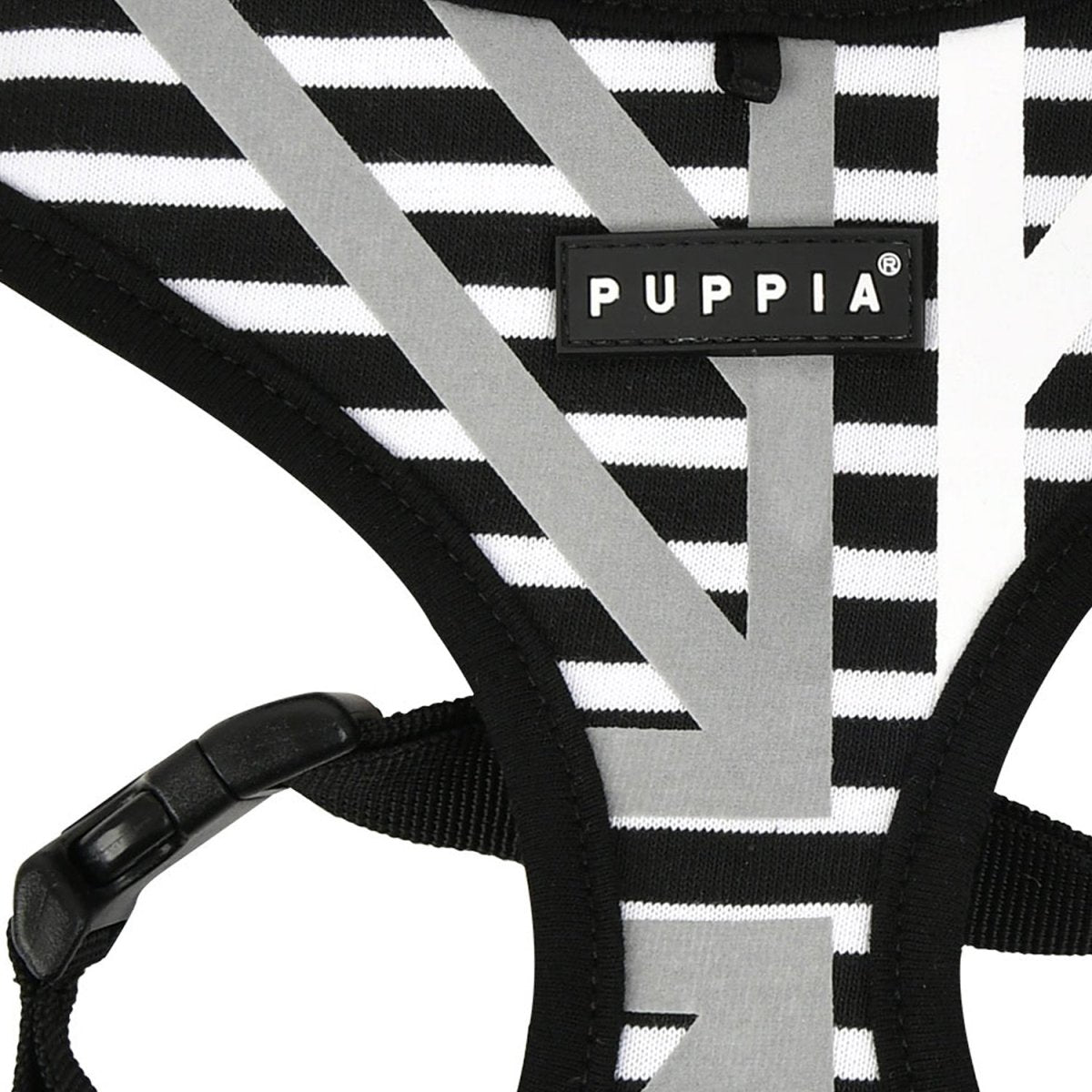 Puppia Briton Harness Model A Black ( L ) hondentuig > honden harnas > model A Small