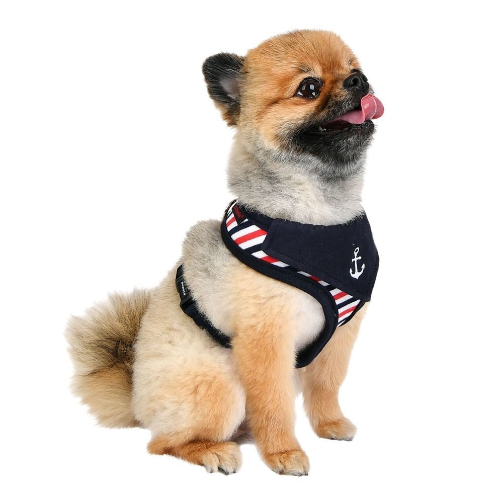 Puppia Seaman Harness Model A Navy hondentuig > honden harnas > model A Small