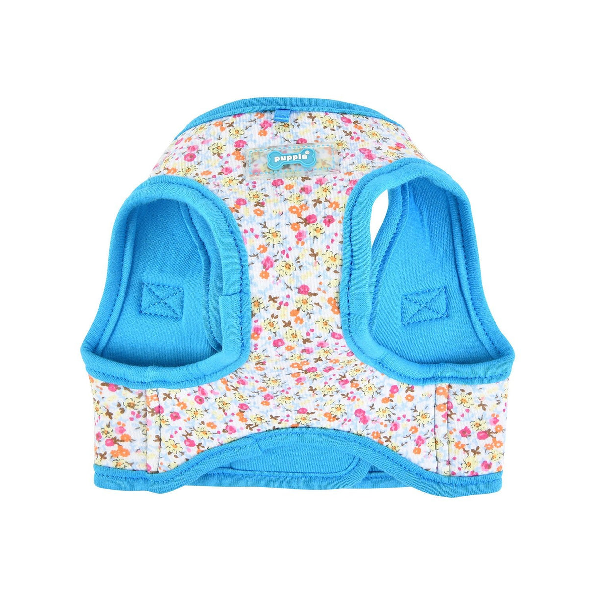 Puppia Harness model B Wildflower Sky Blue ( X - Large ) hondentuig > honden harnas > model B Large