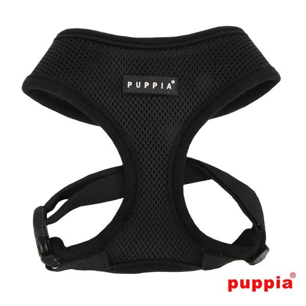 Puppia Soft Harness model A black hondentuig > honden harnas > model A X - Small