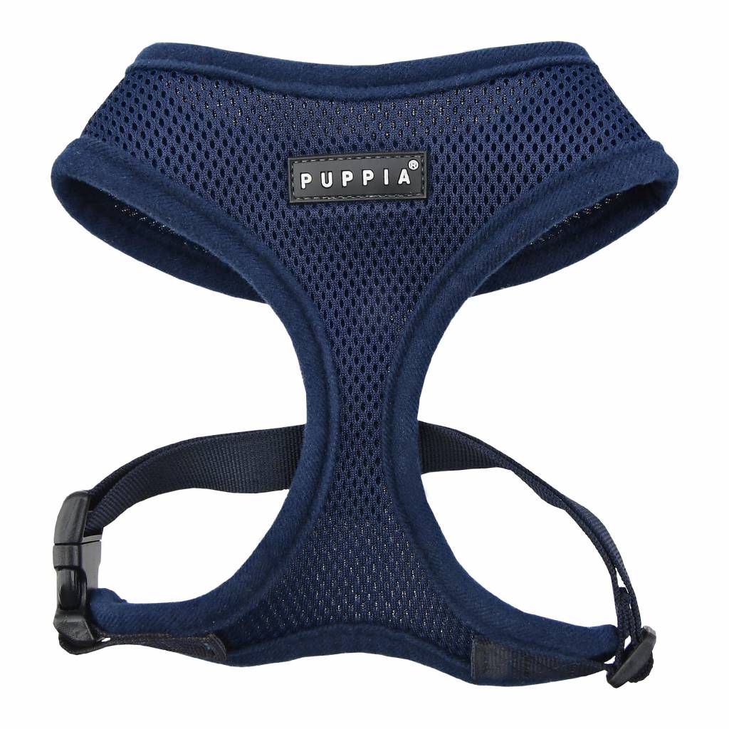 Puppia Soft Harness model A navy hondentuig > honden harnas > model A X - Small